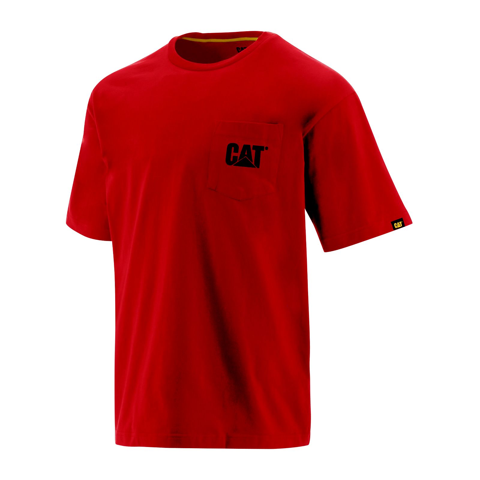 Caterpillar Clothing South Africa - Cat Men's Trademark Pocket T-Shirts Red LD9370851